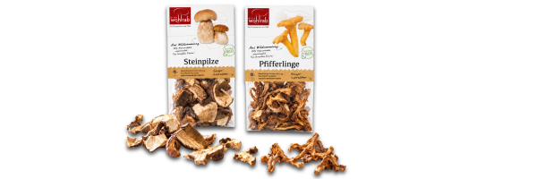 Getrocknete Pilze