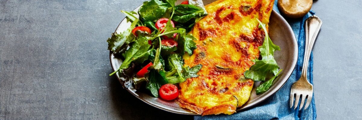 Frühstücksomelette mit Pioppino-Pilzen und Gemüse - Pioppino-Omelette - Perfekt fürs Frühstück