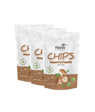3 x Shiitake Chips 100g