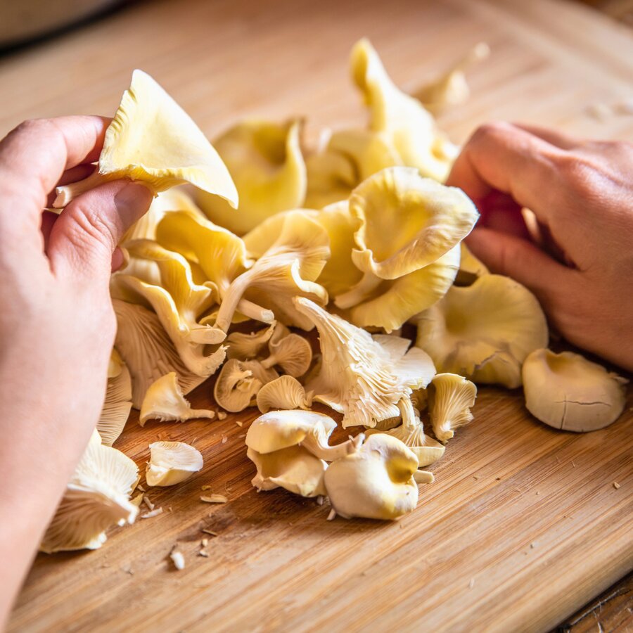 Limonenpilz für den Wok