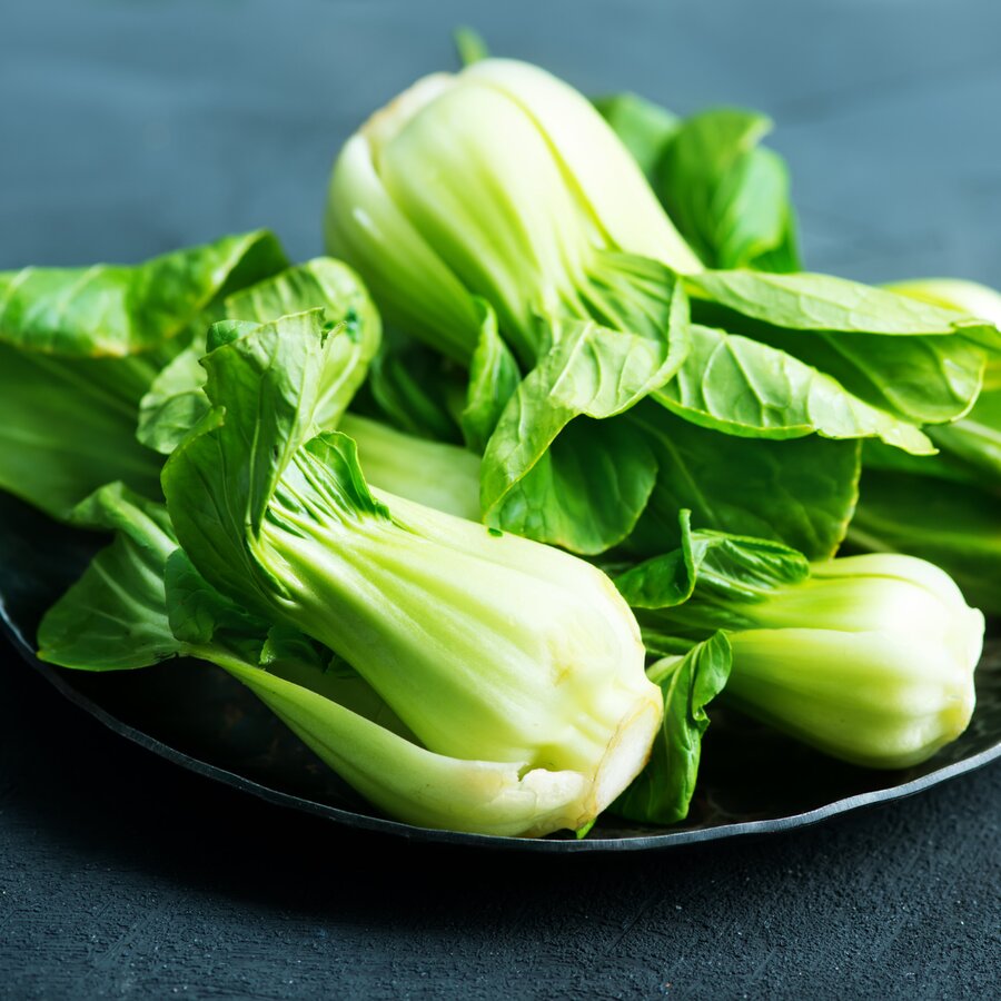Pak Choi für den Miso-Toskanapilz