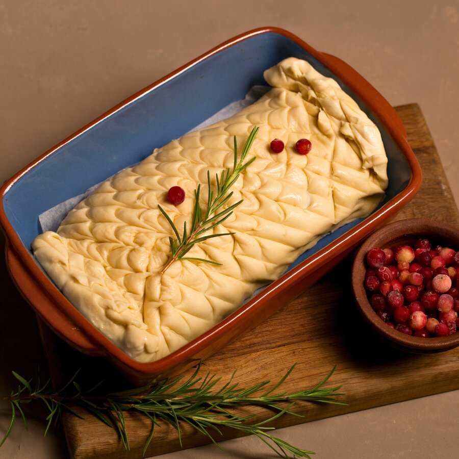 Pilz-Wellington vor dem Backen